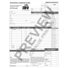 HV-1017 HVAC Flat Rate Work Order Invoice